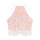 Sleeveless Hollow Out Lace Embroidery Crop Vest